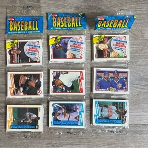 VTG 1990 Fleer Baseball Unopened 3‎ Rack Packs Limited Edition MLB